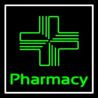 Pharmacy With Plus Logo Neon Skilt