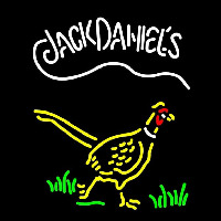 Pheasant Jack Daniels Neon Skilt