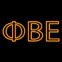 Phi Beta Epsilon Neon Skilt
