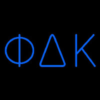 Phi Delta Kappa Neon Skilt