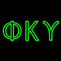 Phi Kappa Upsilon Neon Skilt