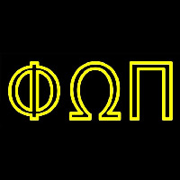 Phi Omega Pi Neon Skilt