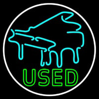 Piano Used Neon Skilt