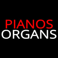 Pianos Organs Block 1 Neon Skilt