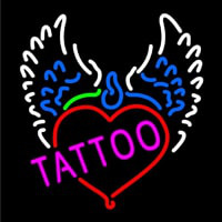 Piercing Tattoo Addiction Logo Neon Skilt