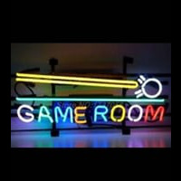 Pinball Gameroom Neon Skilt