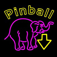 Pinball With Arrow 1 Neon Skilt