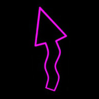 Pink Arrow Neon Skilt