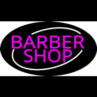 Pink Barber Shop Neon Skilt
