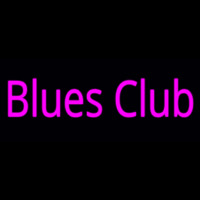 Pink Blues Club Neon Skilt