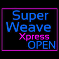 Pink Border Super Weave Xpress Open Neon Skilt