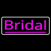 Pink Bridal With Border Neon Skilt