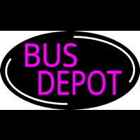 Pink Bus Depot Neon Skilt