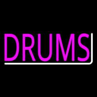 Pink Drums 1 Neon Skilt