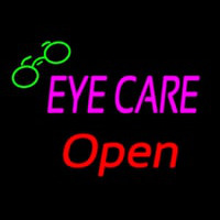 Pink Eye Care Red Open Logo Neon Skilt