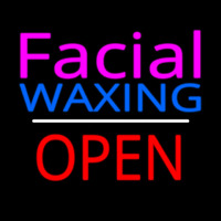 Pink Facial Wa ing Red Open Neon Skilt