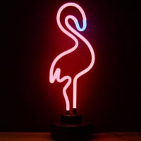 Pink Flamingo Desktop Neon Skilt