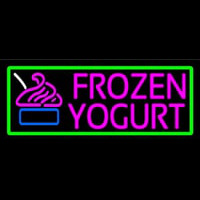 Pink Frozen Yogurt Neon Skilt