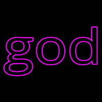 Pink God Neon Skilt