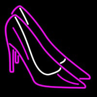 Pink High Heels Block Neon Skilt