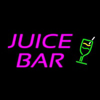 Pink Juice Bar Logo Neon Skilt