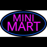 Pink Mini Mart Neon Skilt