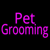 Pink Pet Grooming Neon Skilt
