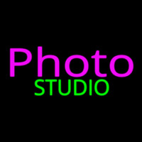 Pink Photo Studio Neon Skilt