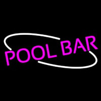 Pink Pool Bar Neon Skilt