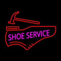 Pink Shoe Service Neon Skilt