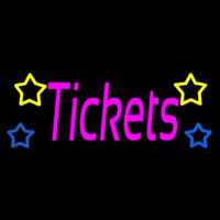 Pink Tickets Neon Skilt