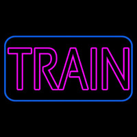 Pink Train Neon Skilt