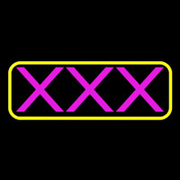 Pink X   Neon Skilt