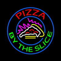 Pizza By The Slice Neon Skilt