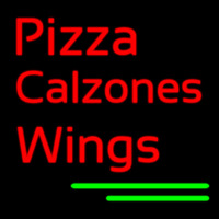 Pizza Calzones Wings Neon Skilt