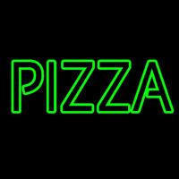 Pizza In Bold Font Neon Skilt