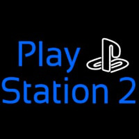 Playstation 2 Neon Skilt