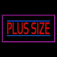 Plus Size Pink Border Neon Skilt