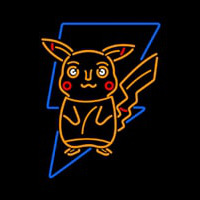 Pokeman Go Pikachu Neon Skilt