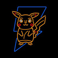 Pokeman Go Pikachu Neon Skilt