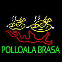 Pollo Ala Brasa Fish Neon Skilt