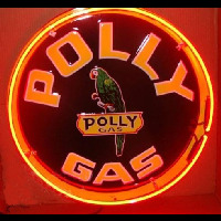 Polly Gasoline Neon Skilt