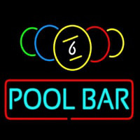 Pool Bar Neon Skilt