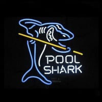 Pool Shark Butik Åben Neon Skilt