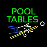 Pool Tables Neon Skilt