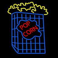 Popcorn With Logo Neon Skilt