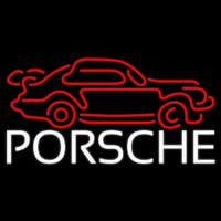 Porsche Car Neon Skilt