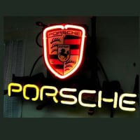 Porsche European Auto Øl Bar Neon Skilt
