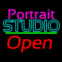 Portrait Studio Open 2 Neon Skilt