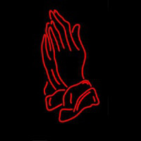 Praying Hands Neon Skilt